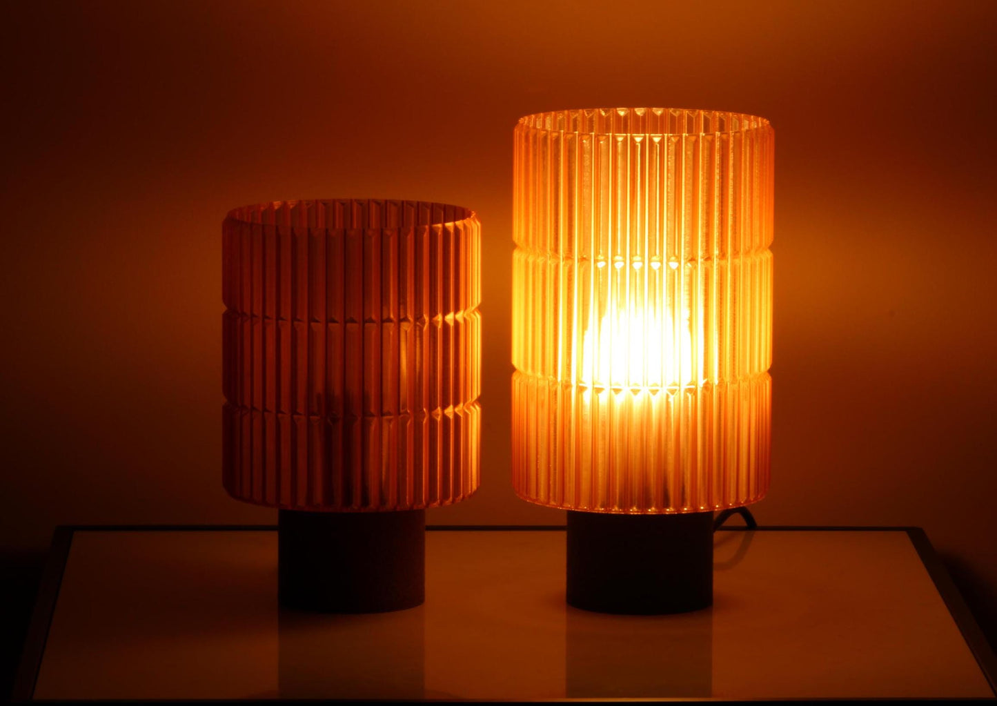 Cozy Amber Lamp