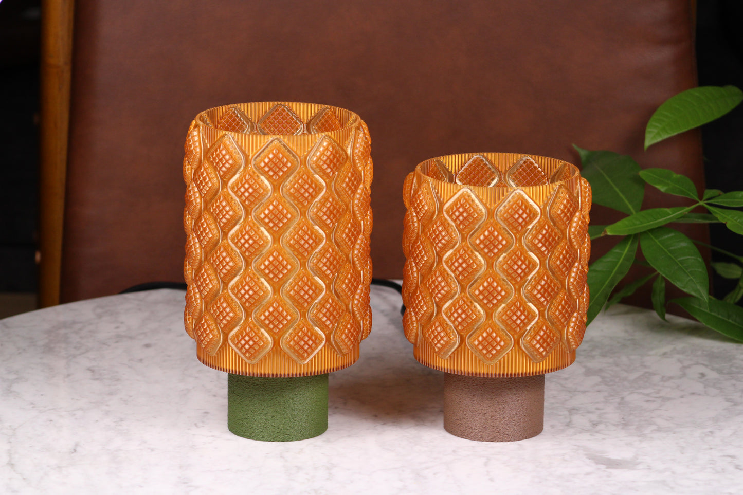 Aurelia Amber Lamp