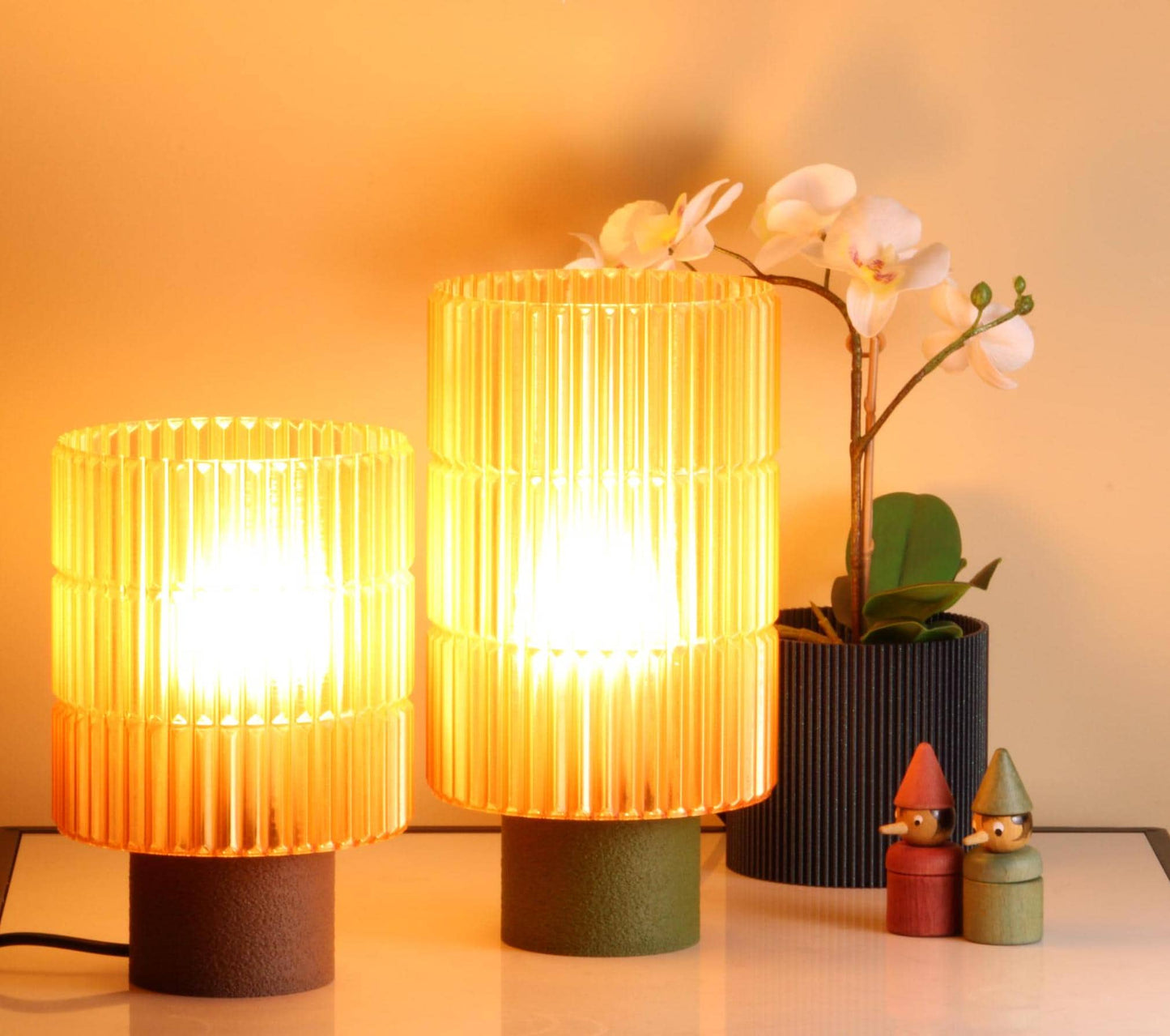 Cozy Amber Lamp