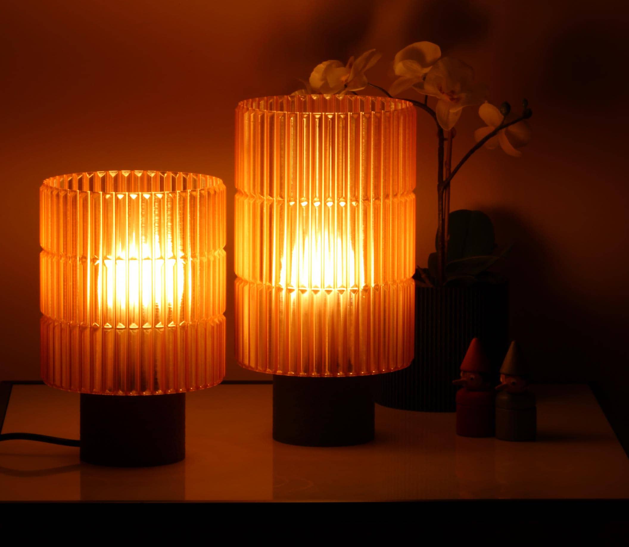 Cozy Amber Lamp