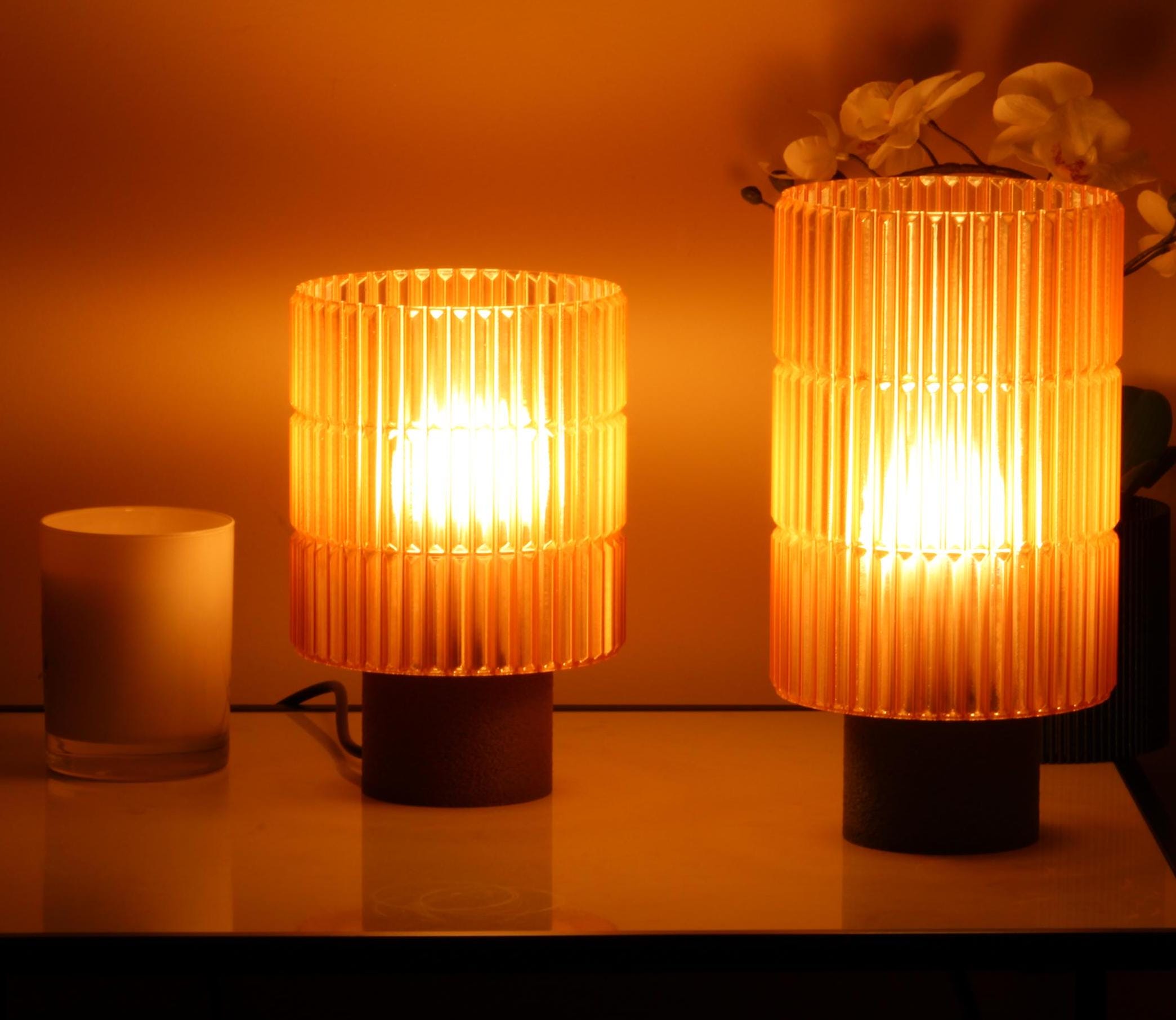 Cozy Amber Lamp