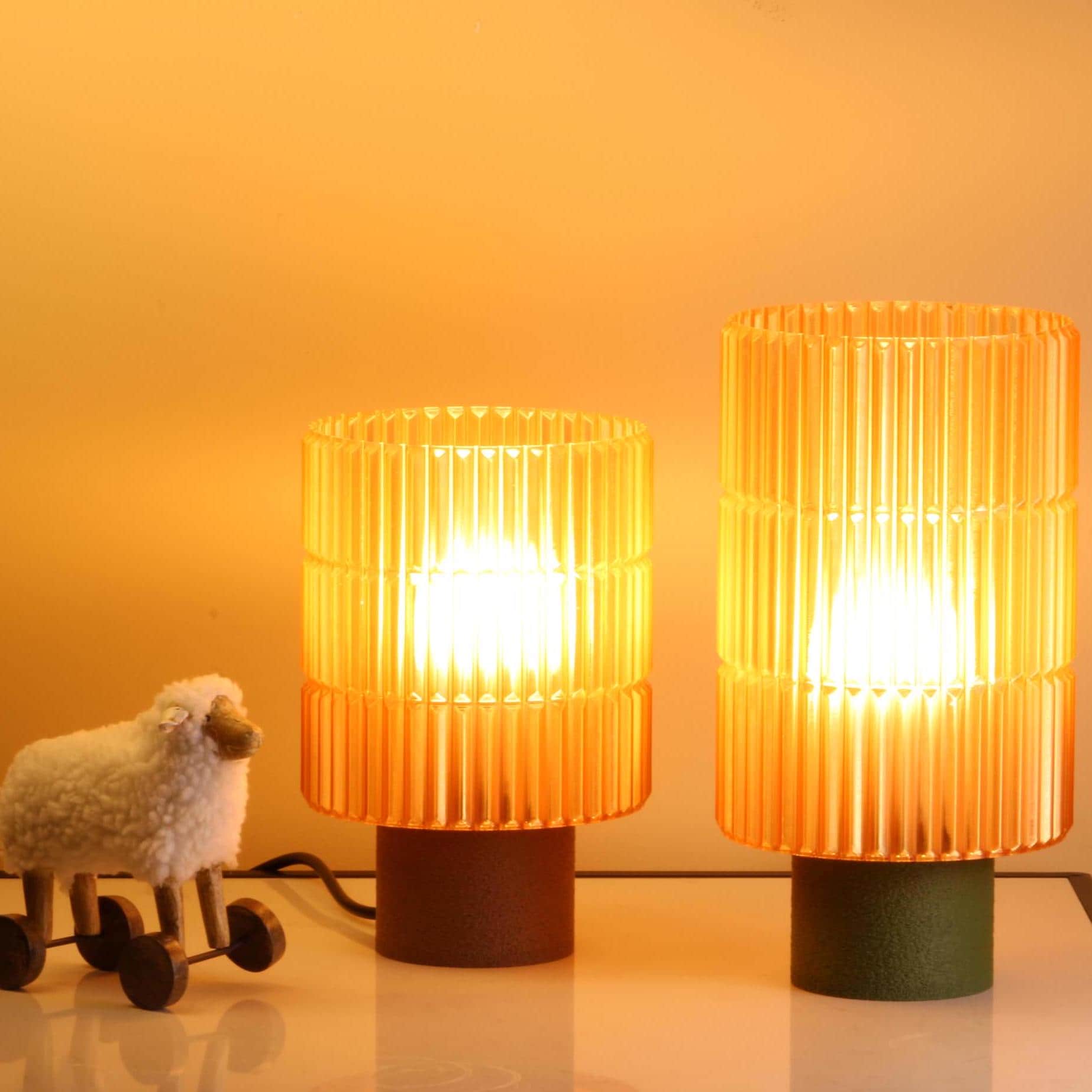 Cozy Amber Lamp
