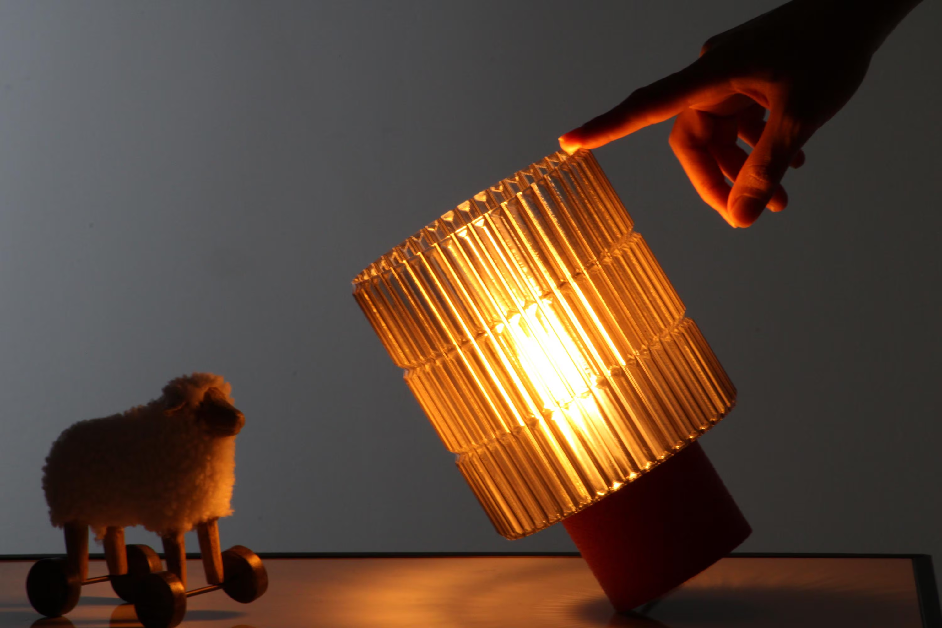 Cozy Amber Lamp