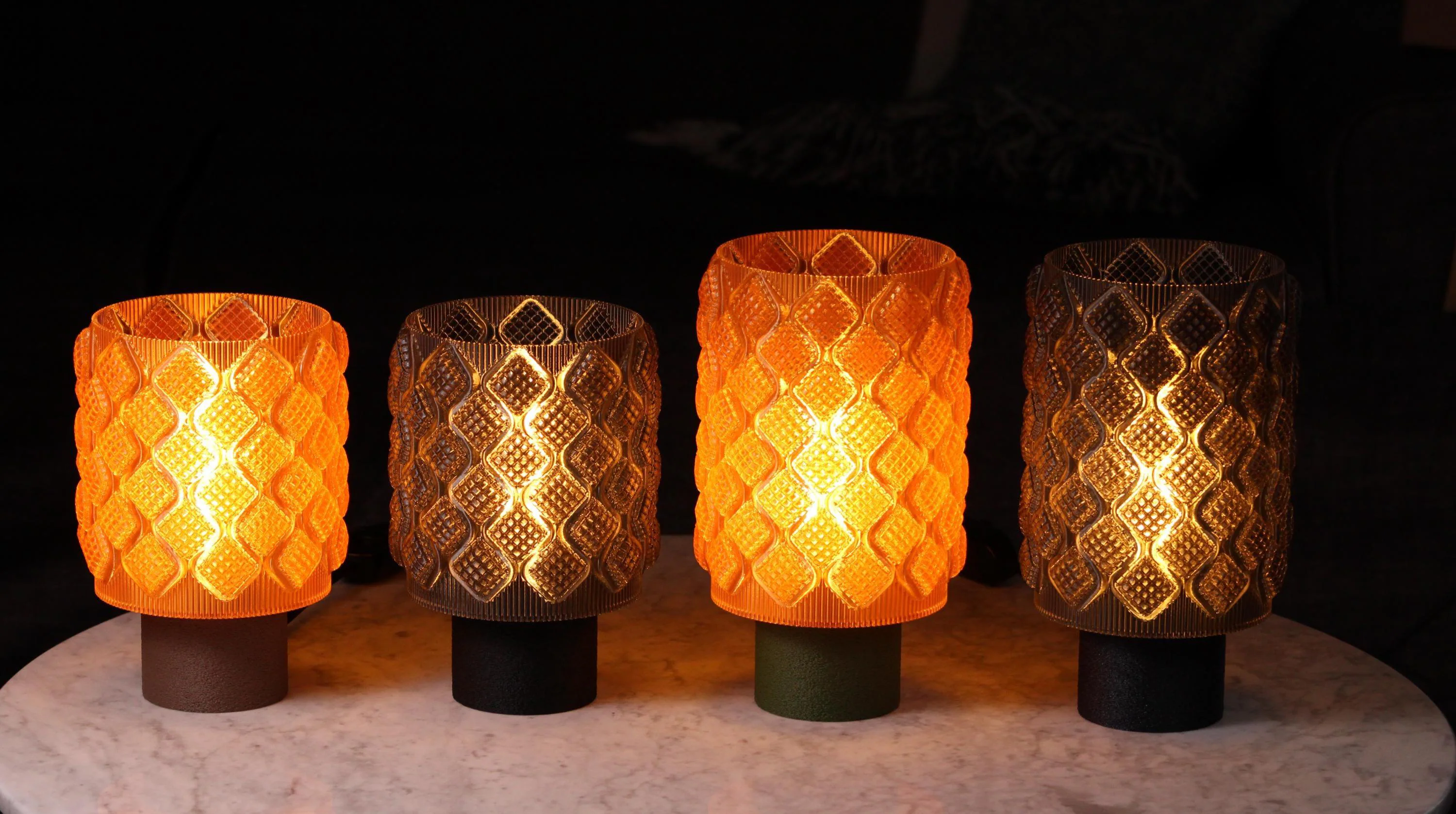 Aurelia Amber Lamp
